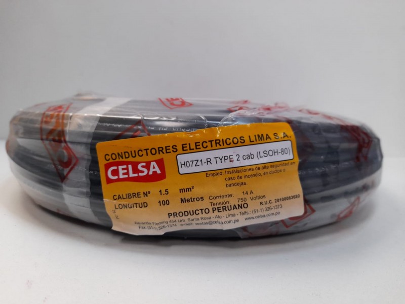 CABLE LSOH 2.5MM CELSA